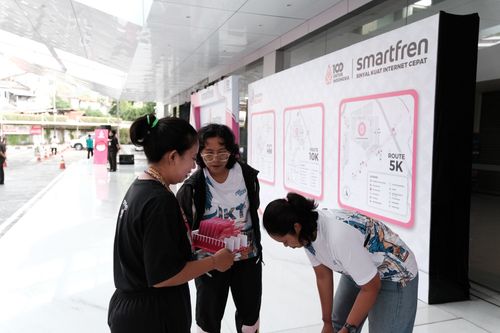 Race photo from Smartfren Run 2024