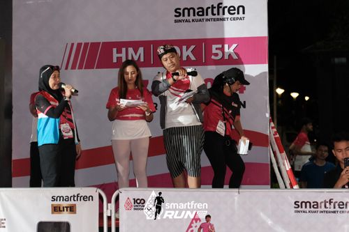 Race photo from Smartfren Run 2024