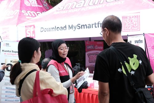 Race photo from Smartfren Run 2024