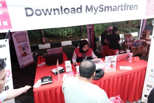 Race photo from Smartfren Run 2024