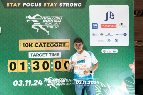 Race photo from Arutmin Borneo Run 2024