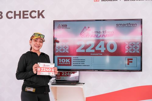 Race photo from Smartfren Run 2024