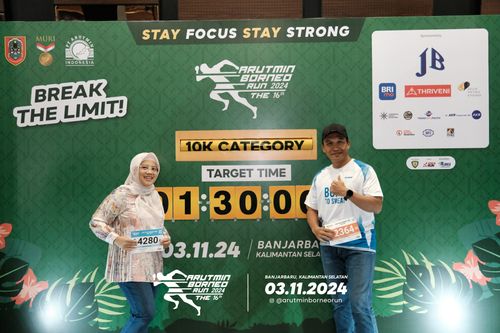 Race photo from Arutmin Borneo Run 2024