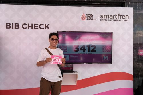 Race photo from Smartfren Run 2024