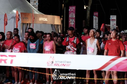 Race photo from Smartfren Run 2024
