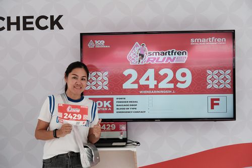 Race photo from Smartfren Run 2024