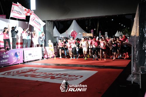 Race photo from Smartfren Run 2024