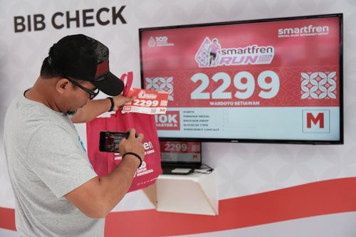 Race photo from Smartfren Run 2024