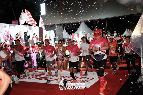 Race photo from Smartfren Run 2024