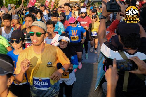 Race photo from Kelud Vertical Challenge 2024