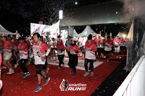 Race photo from Smartfren Run 2024