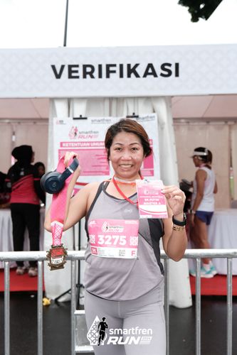 Race photo from Smartfren Run 2024