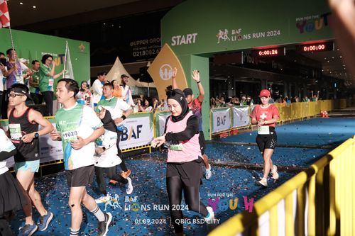 Race photo from BAF LIONS RUN 2024