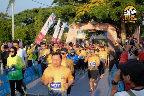 Race photo from Kelud Vertical Challenge 2024