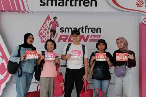 Race photo from Smartfren Run 2024