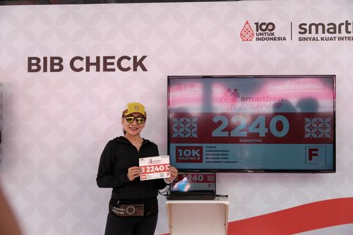 Race photo from Smartfren Run 2024
