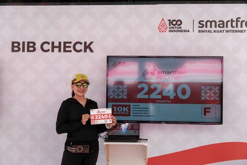 Race photo from Smartfren Run 2024