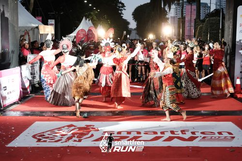 Race photo from Smartfren Run 2024