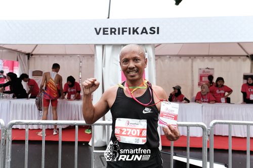 Race photo from Smartfren Run 2024
