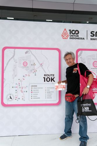 Race photo from Smartfren Run 2024