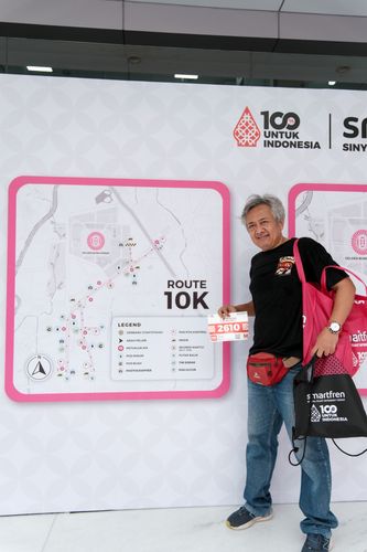 Race photo from Smartfren Run 2024