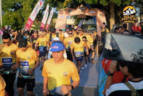 Race photo from Kelud Vertical Challenge 2024