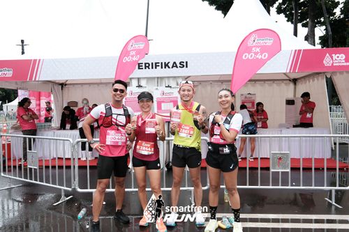 Race photo from Smartfren Run 2024