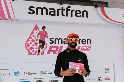 Race photo from Smartfren Run 2024