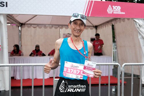 Race photo from Smartfren Run 2024