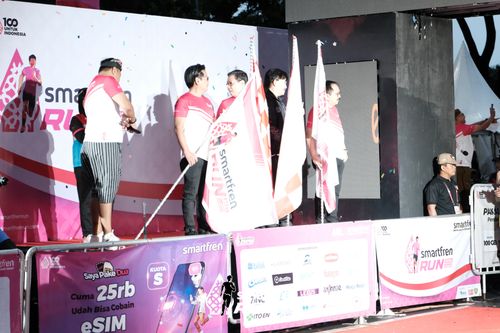 Race photo from Smartfren Run 2024