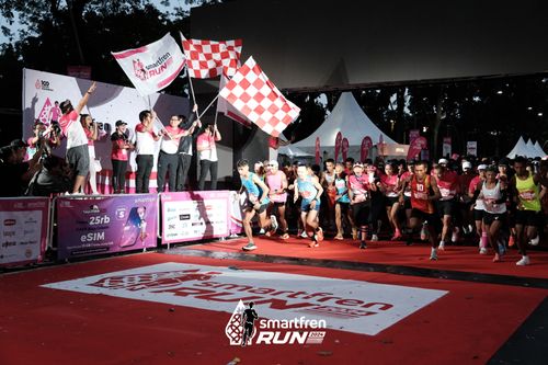 Race photo from Smartfren Run 2024