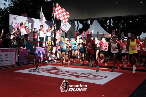 Race photo from Smartfren Run 2024