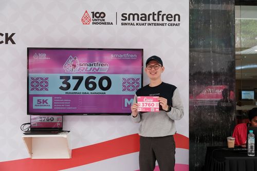 Race photo from Smartfren Run 2024