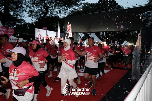Race photo from Smartfren Run 2024