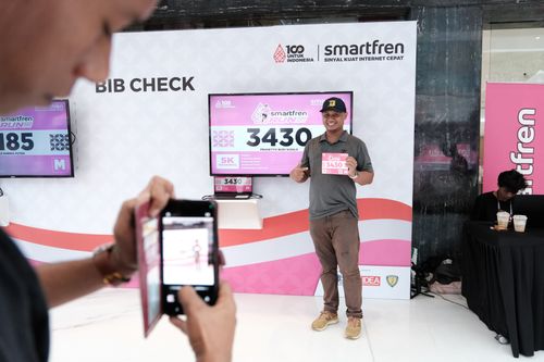 Race photo from Smartfren Run 2024