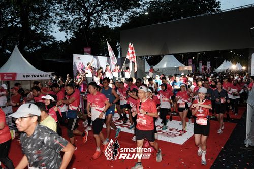 Race photo from Smartfren Run 2024