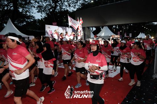 Race photo from Smartfren Run 2024