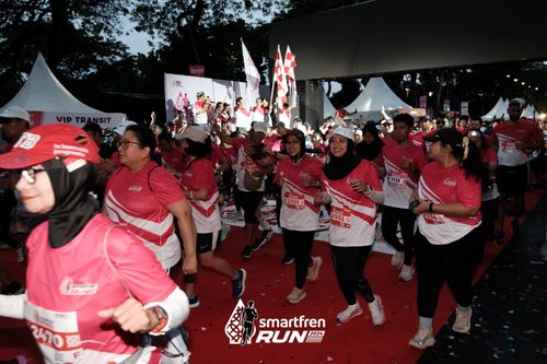 Race photo from Smartfren Run 2024