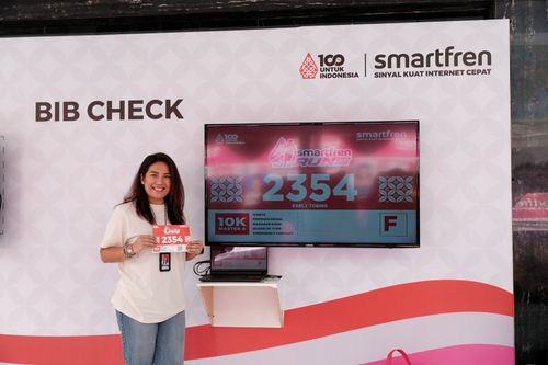 Race photo from Smartfren Run 2024