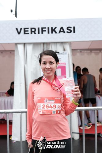 Race photo from Smartfren Run 2024