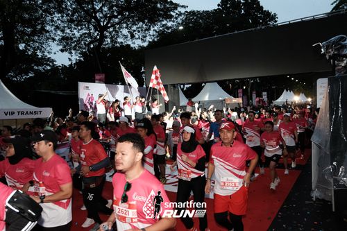 Race photo from Smartfren Run 2024