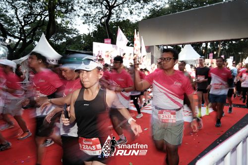Race photo from Smartfren Run 2024