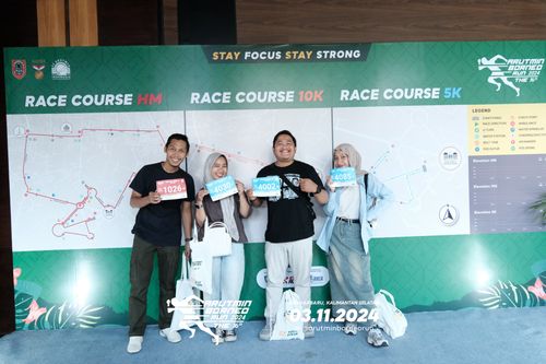 Race photo from Arutmin Borneo Run 2024