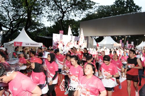 Race photo from Smartfren Run 2024
