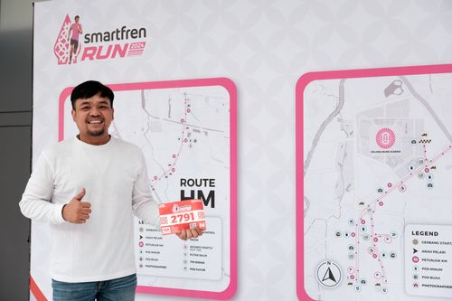 Race photo from Smartfren Run 2024
