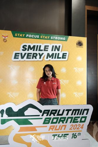 Race photo from Arutmin Borneo Run 2024