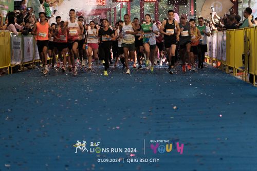 Race photo from BAF LIONS RUN 2024