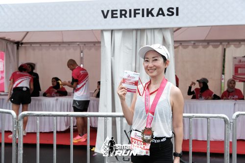 Race photo from Smartfren Run 2024