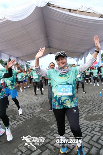 Race photo from Arutmin Borneo Run 2024