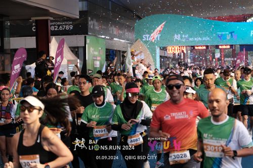 Race photo from BAF LIONS RUN 2024